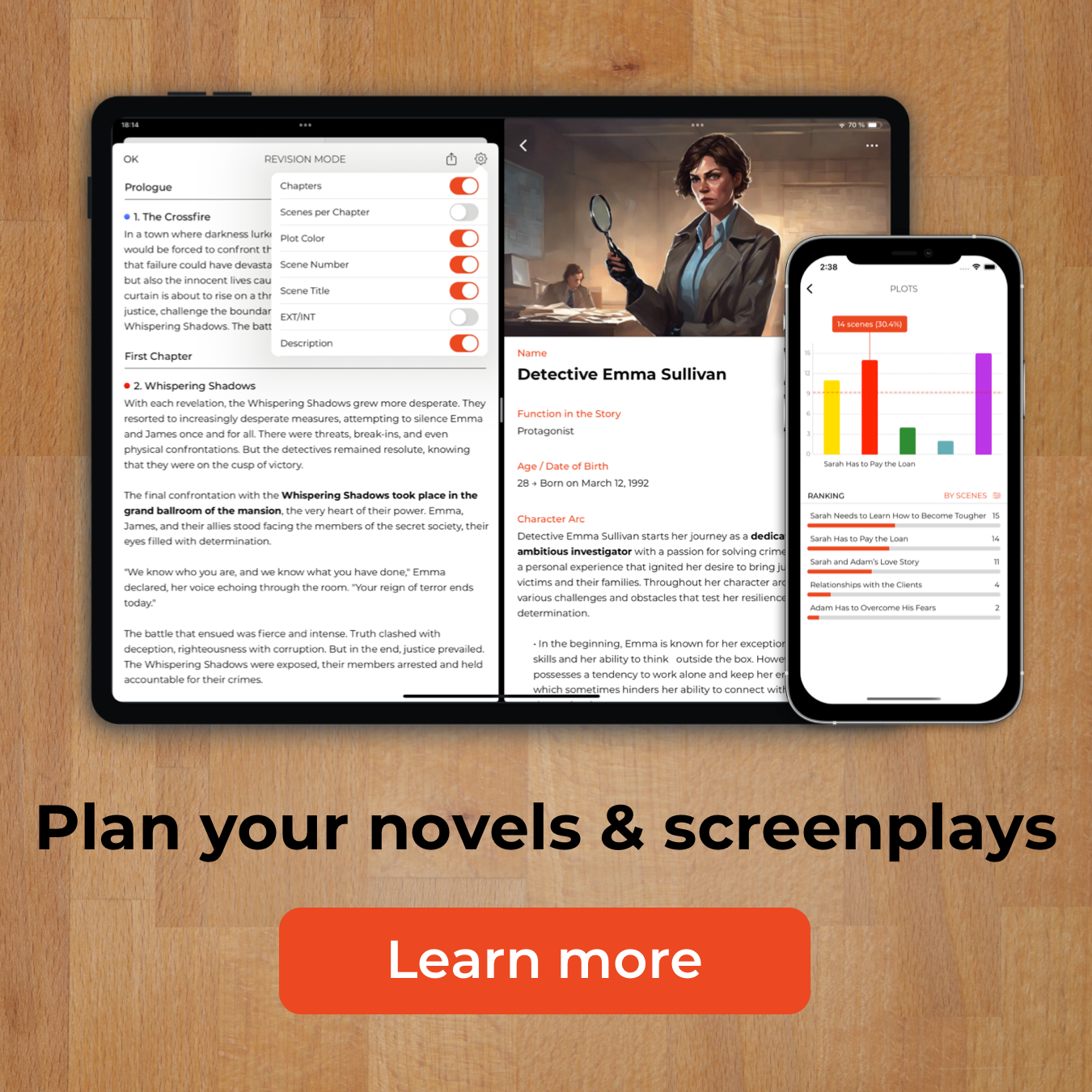 Story Planner for Writers App